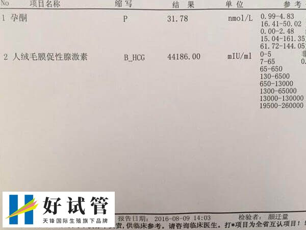 冻胚移植6天hcg多少正常(图1) 胚胎着床后HCG大于5U/L